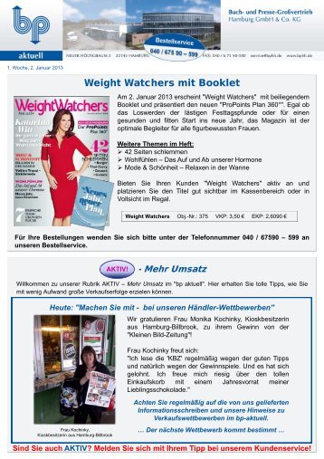Weight Watchers mit Booklet