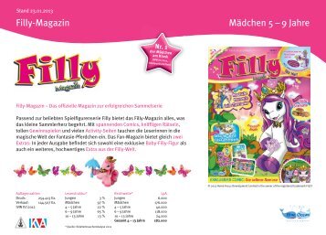 Mediadaten 2013 Filly-Magazin - Blue Ocean Entertainment AG