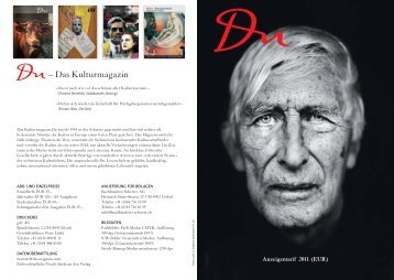 – Das Kulturmagazin - DU Magazin