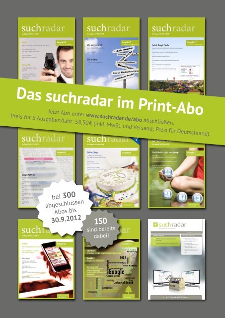 Suchradar Ausagbe 35 - Werbeagentur und Webdesign Blog