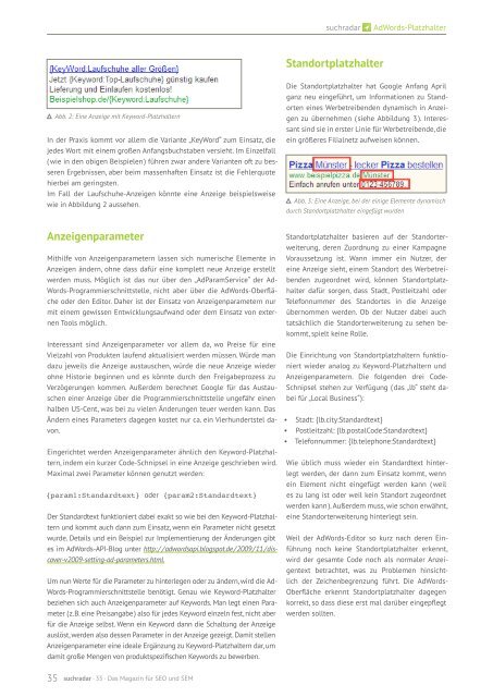 Suchradar Ausagbe 35 - Werbeagentur und Webdesign Blog