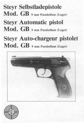 Steyr Selbstladepistole Steyr Automatic pistol - TextFiles.com