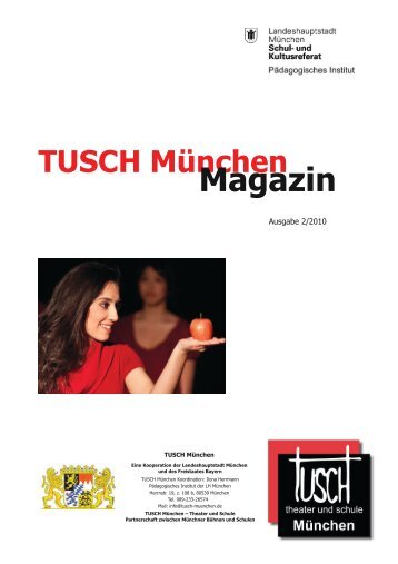 Das zweite TUSCH München Magazin als Download (PDF
