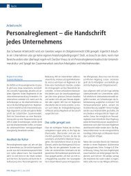 Personalreglement – die Handschrift jedes Unternehmens - konzis