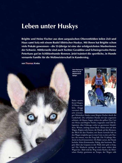 Leben unter Huskys - AUFRAD.CH Home