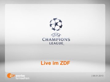 Live im ZDF - ZDF Werbefernsehen