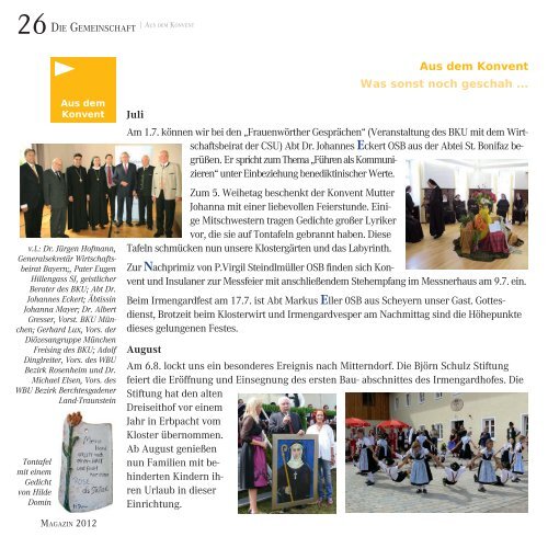 Magazin 2012.indd - Frauenwörth