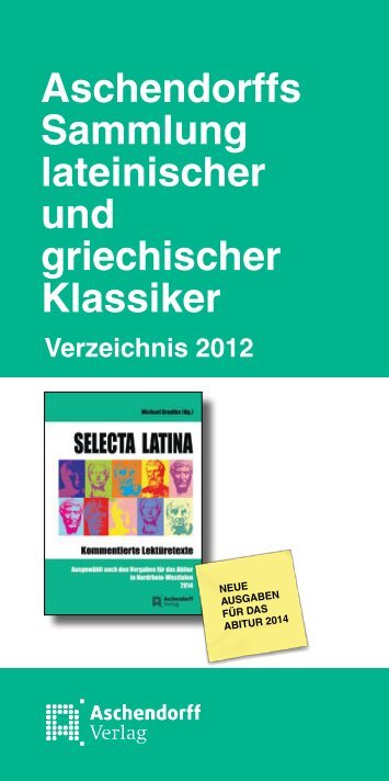 Aschendorffs Sammlung lateinischer und griechischer Klassiker