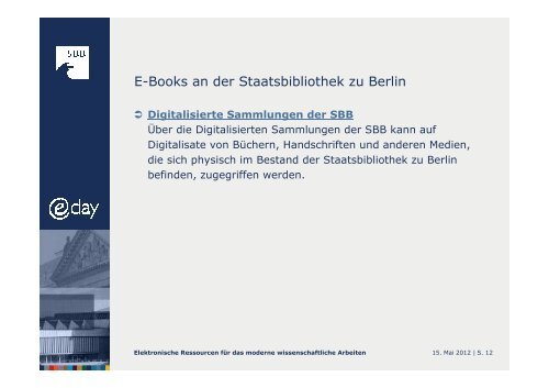 Bücher online lesen – E-Books an der Staatsbibliothek zu Berlin