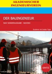 DER BAUINGENIEUR - AIV - ETH Zürich