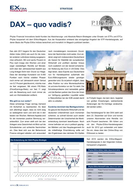 Dividenden-ETfs - EXtra-Magazin