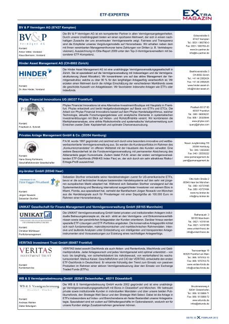 Dividenden-ETfs - EXtra-Magazin