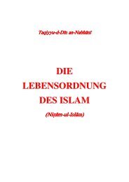 DIE LEBENSORDNUNG DES ISLAM