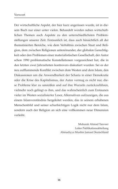 Islam - Antworten auf die Fragen unserer Zeit Hadhrat - Ahmadiyya ...