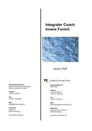 Integraler Coach Innere Form - Landsiedel NLP Training