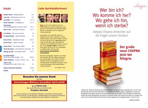 allegria - bei den Ullstein Buchverlagen