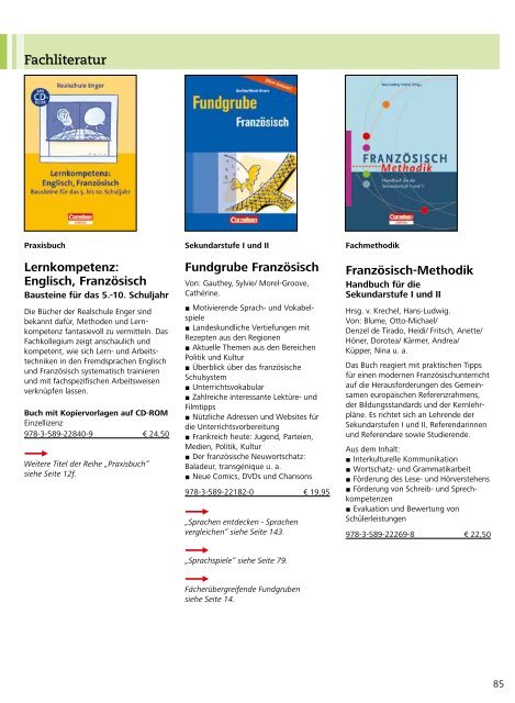 Französisch - Cornelsen Verlag