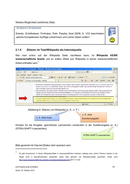 Leitfaden zum Zitieren - Pädagogische Hochschule Oberösterreich