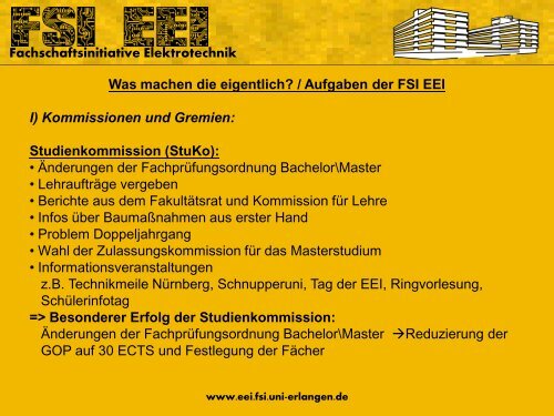 2. Fachschaftsinitiative Elektrotechnik - FSI EEI