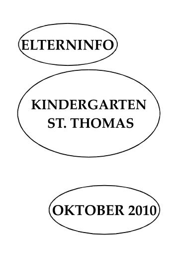 ELTERNINFO - Kindergarten St. Thomas in Würmersheim