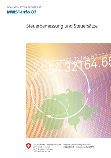 Steuerbemessung und Steuersätze - Eidgenössische ...