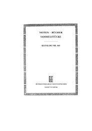 NOTEN · BÜCHER SAMMELSTÜCKE - Schneider-musikantiquar.de