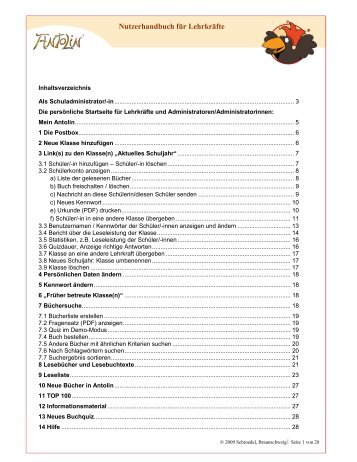 Nutzerhandbuch für Lehrkräfte - Web-kuchi.ch
