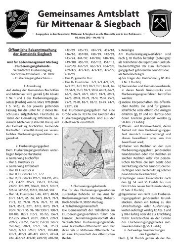 Amtsblatt 02.03.2013 - Mittenaar