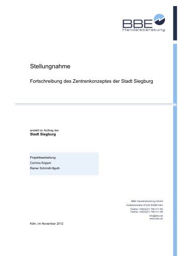 Fortschreibung Einzelhandels- und Zentrenkonzept (pdf )