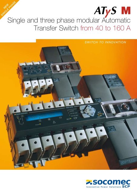 Single and three phase modular Automatic ... - Socomec Group