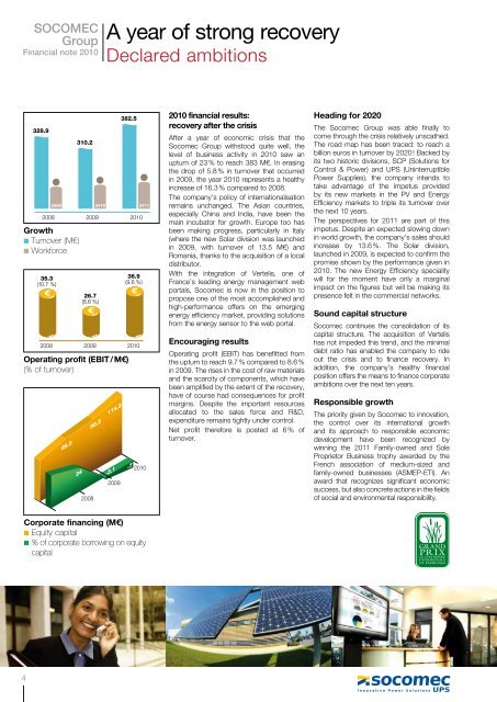 The availability of high quality energy - SOCOMEC Group