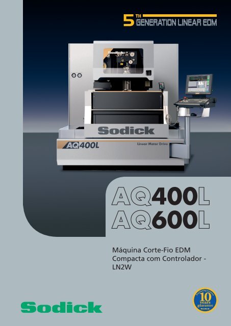 Especificações AQ400L/AQ600L - Sodick