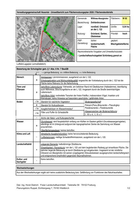 Umweltbericht - Merzhausen