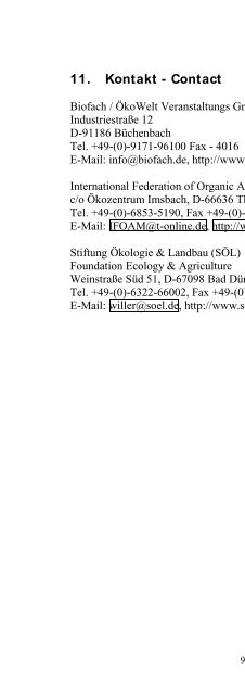 Organic Agriculture Worldwide 2000 II - Stiftung Ökologie & Landbau