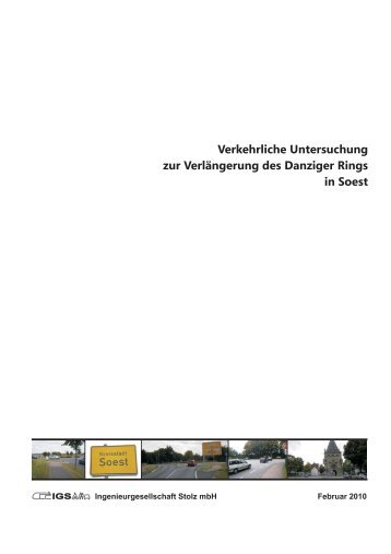 Verkehrliche Untersuchung zur Verlängerung des Danziger ... - Soest