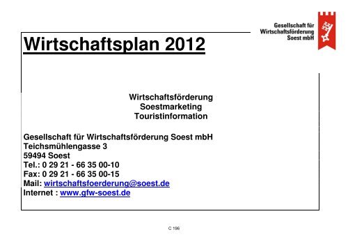 1 Anlagenband zum HH 2012 - Soest