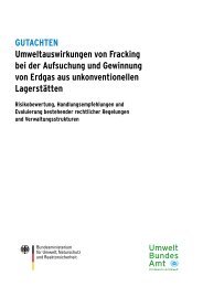 Umweltauswirkungen von Fracking bei der Aufsuchung und ...