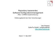 Repository basierendes Software ... - SoforTe