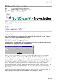 SoftClean® - Newsletter - EDV-Systeme Allmendinger