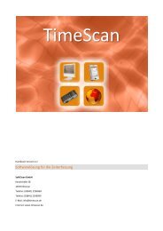 Handbuch TimeScan SoftClean GmbH