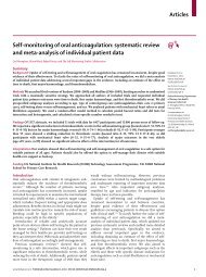 Self-monitoring of oral anticoagulation ... - Anticoagulation Europe