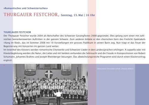Konzertprogramm - Kirche, Fischingen