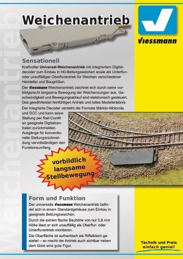 Weichenantrieb - Viessmann Modellspielwaren GmbH