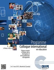ColloqueCRIFPE-Programme
