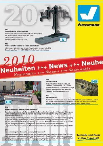 Viessmann Neuheiten 2010 - Viessmann Modellspielwaren GmbH