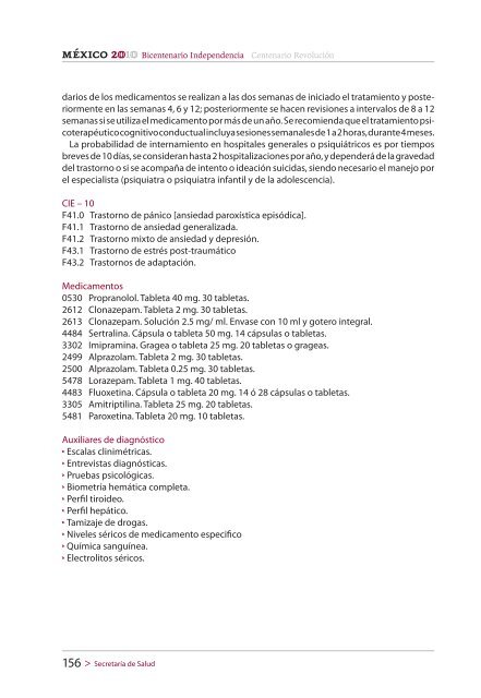 CATÁLOGO UNIVERSAL DE SERVICIOS DE SALUD (CAUSES)2010