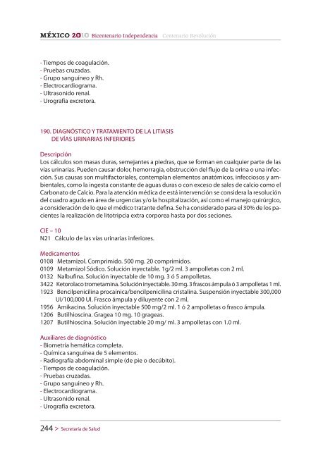 CATÁLOGO UNIVERSAL DE SERVICIOS DE SALUD (CAUSES)2010