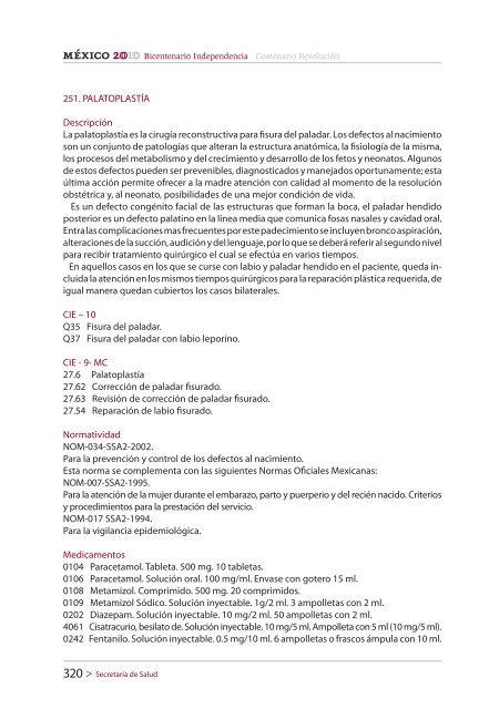 CATÁLOGO UNIVERSAL DE SERVICIOS DE SALUD (CAUSES)2010