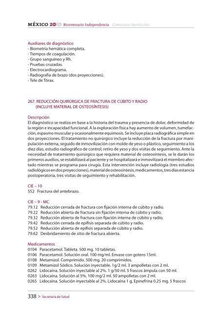 CATÁLOGO UNIVERSAL DE SERVICIOS DE SALUD (CAUSES)2010