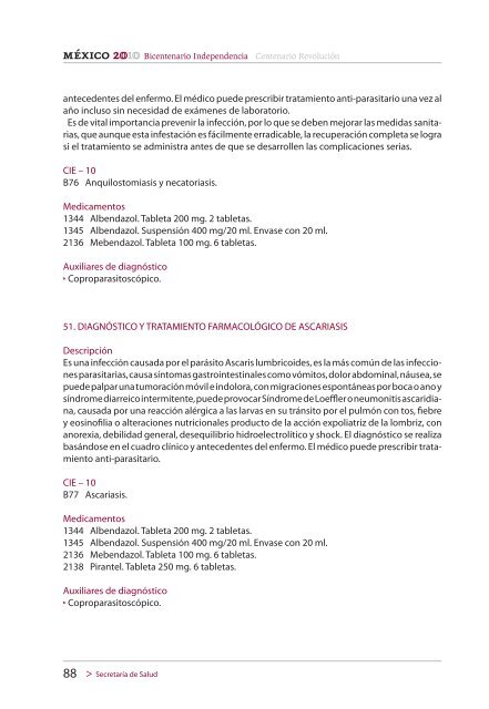 CATÁLOGO UNIVERSAL DE SERVICIOS DE SALUD (CAUSES)2010